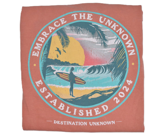 Orange Wash Embrace the Unknown Graphic T