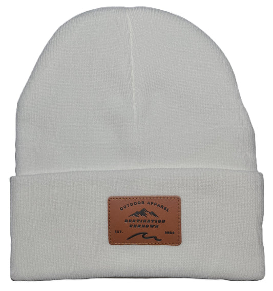 White TrailBlazer Beanie