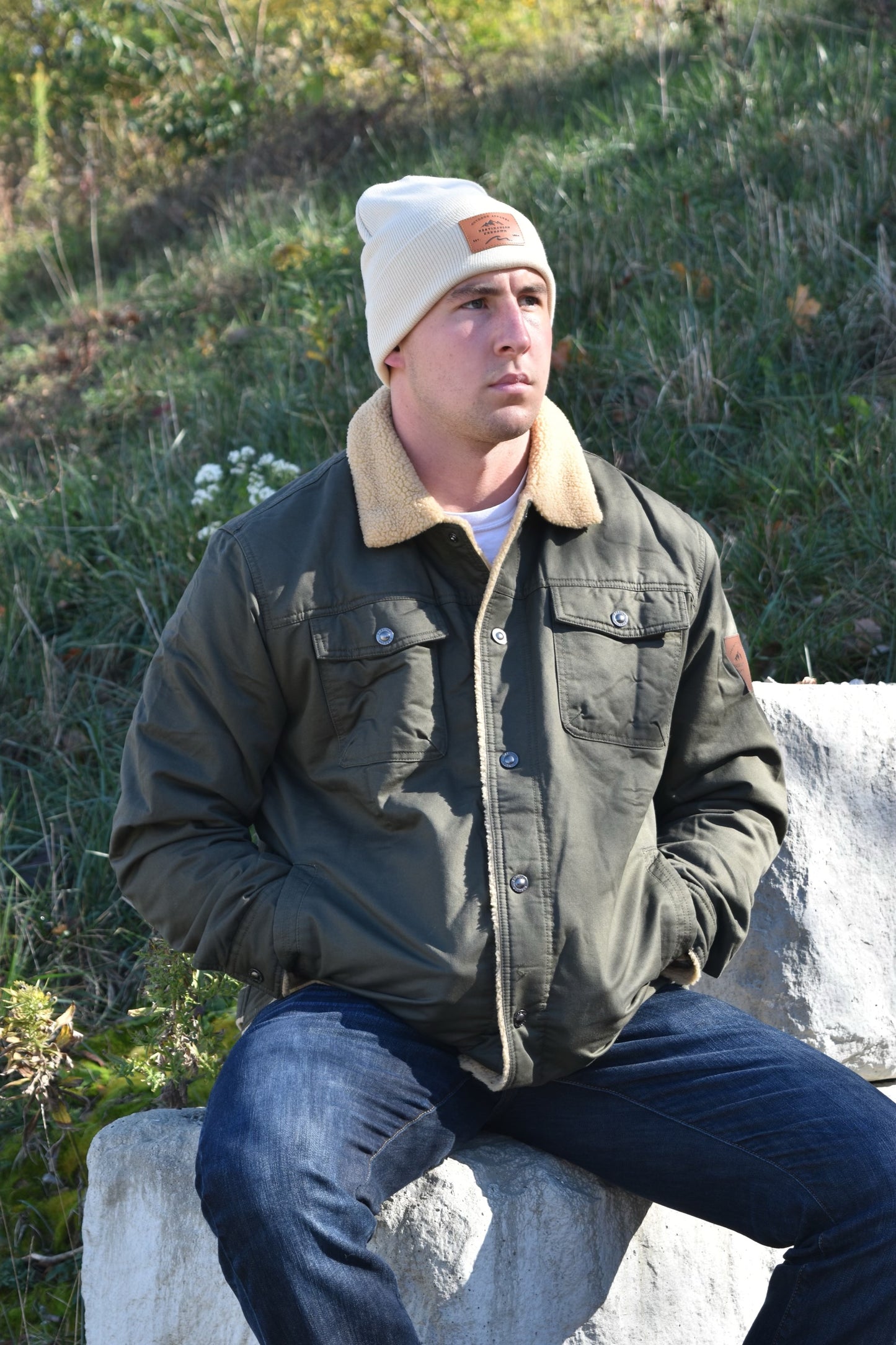 Khaki Summit Sherpa Jacket